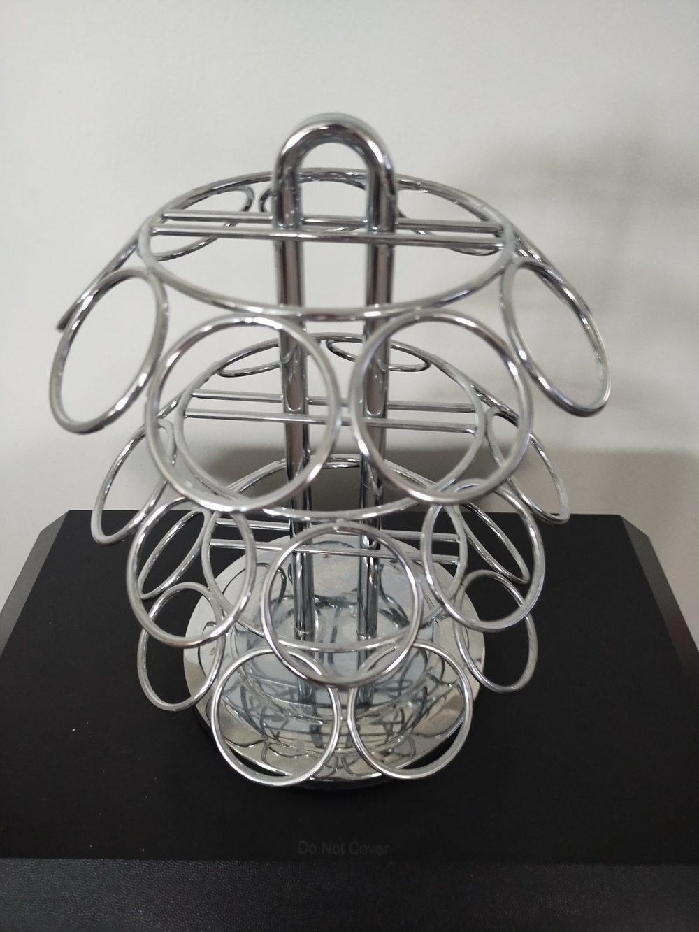 Chrome Rotating K-Cup Holder Carousel - Silver